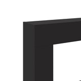 Fireplace Surround Black 81x18x82 cm Engineered Wood 854599