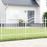 Garden Fence Woerden White 240 x 140 cm Powder-coated steel 42003969