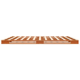 ZNTS Pallet Bed without Mattress Wax Brown 180x200 cm Super King Solid Wood Pine 844458