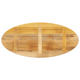 Table Top 90x40x3.8 cm Oval Solid Wood Mango 370829