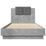 Bed Frame without Mattress Concrete Grey 90x200 cm 3209943