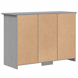 Sideboard BODO Grey 115x43x79.5 cm Solid Wood Pine 355067