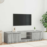 TV Cabinet with LED Lights Grey Sonoma 140x40x36 cm 822682
