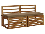 2-Piece Bench Cushions SOEST 2 pcs 100% Polyester Taupe 949713