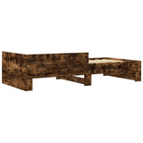 Bed Frame with Headboard Smoked Oak 80 x 200 cm Engineered Wood 8009037