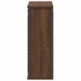 Bathroom Wall Cabinet with Mirror Brown Oak 50x21x60 cm 861906