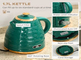3000W 1.7L Rapid Boil Kettle & 4 Slice Toaster, Kettle and Toaster Set with 7 Browning Controls and T3398P344648