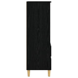 Highboard Black Oak 40 x 36 x 110 cm Engineered Wood 8009867