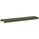 Garden Cover Profile 2 pcs 100 x 20 x 5 cm Steel Olive Green 8012926