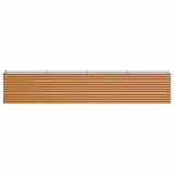 Garden Raised Bed Light Brown 390 x 50 x 68 cm Galvanised Steel 42017355