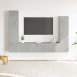 4 Piece TV Cabinet Set Concrete Grey Engineered Wood 3114633