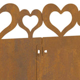 Lawn Edgings 30 pcs Rusty 103 x 0.05 x 22 cm Weathering Steel 874848
