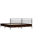 Bed Frame without Mattress Brown Oak 135x190 cm Double 3280076