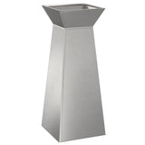 Pillar Planter 2 pcs Silver 40 x 40 x 100 cm 873861