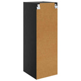 Wall Cabinet Black Oak 35 x 37 x 102 cm Engineered Wood 882909