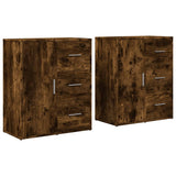 Sideboards 2 pcs Smoked Oak 60x31x70 cm Engineered Wood 3276557
