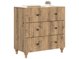 Drawer Cabinet Artisan Oak 66 x 34.5 x 90 cm Engineered Wood 894154