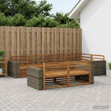 Outdoor Sofa Set 7 pcs Natural 3383487