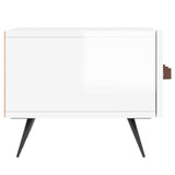 TV Cabinet High Gloss White 150x36x30 cm Engineered Wood 829126