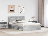 Bed Frame with Headboard Concerte 120 x 190 cm Solid Pine Wood 3411771