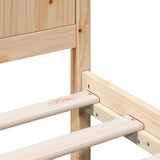 Bed Frame Brown 160 x 200 cm Solid Pine wood 872182