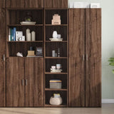 Highboard Brown Oak 45x41x185 cm Engineered Wood 3281679