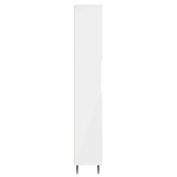 Bathroom Cabinet with Open Shelf ZWOLLE High Gloss White 896379
