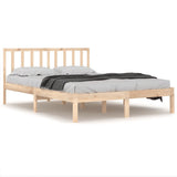 Bed Frame without Mattress Solid Wood Pine 120x190 cm Small Double 3105041