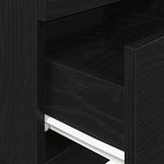 ZNTS Bedside Cabinet with 2 Drawers Black 36x36x68 cm 858580