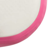 Inflatable Gymnastics Mat with Pump 800x100x15 cm PVC Pink 92673
