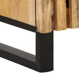 Highboard 40x34x110 cm Solid Wood Rough Mango 377579