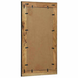 Mirror Black and Brown 90 x 2 x 50 cm Solid Wood Acacia 374118