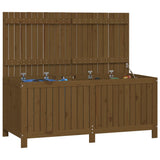 Garden Storage Box Honey Brown 147x68x64 cm Solid Wood Pine 823853