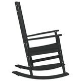 Rocking Chair Black 84 x 65 x 114 cm Resin 42012443