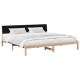 Bed frame Brown and black 200 x 200 cm Solid pine wood 3394340