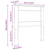 Headboard with Headboard White 80 cm Engineered Wood 887489