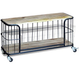 TV Cabinet Solid Mango Wood 100x40x45 cm 243301