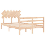 Bed Frame without Mattress Small Double Solid Wood 3195256