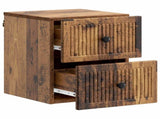 Wall-Mounted Bedside Cabinet 2 pcs Old Wood 33 x 34.5 x 40 cm 897972