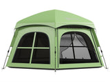 Pop Up Tent 3000mm Waterproof Instant Camping Tent 3-4 Person with 2 Doors 4 Windows Green T3398P554331