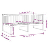 Day Bed without Mattress Honey Brown 100x200 cm Solid Wood Pine 820889