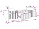 Bathroom Cabinet Set 3 pcs White 49 x 44.5 x 66 cm 3405767