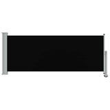 Patio Retractable Side Awning 100 x 300 cm Black 45184
