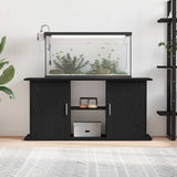Aquarium Stand Black Oak 121x41x58 cm Engineered Wood 862154