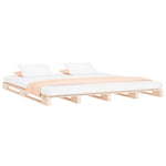 ZNTS Pallet Bed without Mattress 200x200 cm Solid Wood 821412