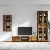 TV Cabinet Set FLORIN 3 pcs Smoked Oak Engineered Wood 3397949