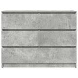 Sideboard Concrete Grey 100x35x76 cm Engineered Wood 3328501