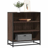Sideboard Brown Oak 68x35x76 cm Engineered Wood and Metal 848978