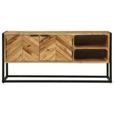 TV Cabinet Brown 110 x 30 x 50 cm Solid Acacia Wood 374111