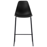 5 Piece Bar Set Plastic Black 279851